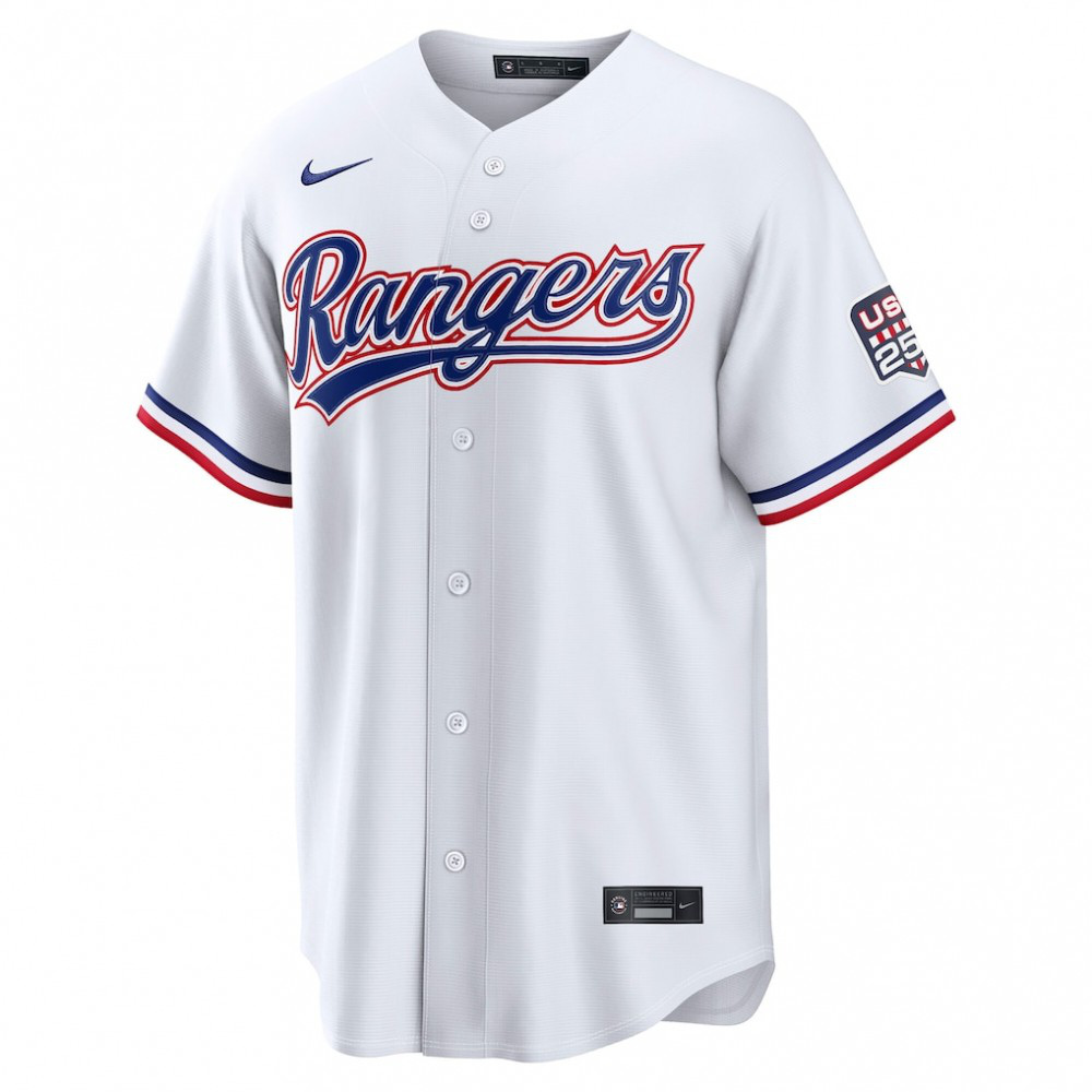 Corey Seager Texas Rangers USA 250 Fourth of July Home Stadium Jersey - White-Pro Kit Vault | Brand New 26/27 Sports Jerseys